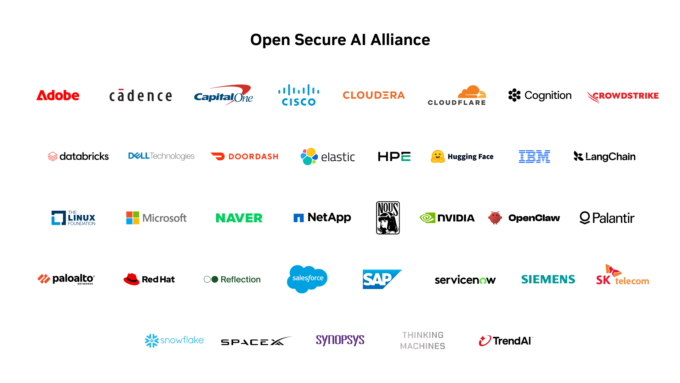 Open Secure AI Alliance logosu ve yapay zeka güvenliği simgesi