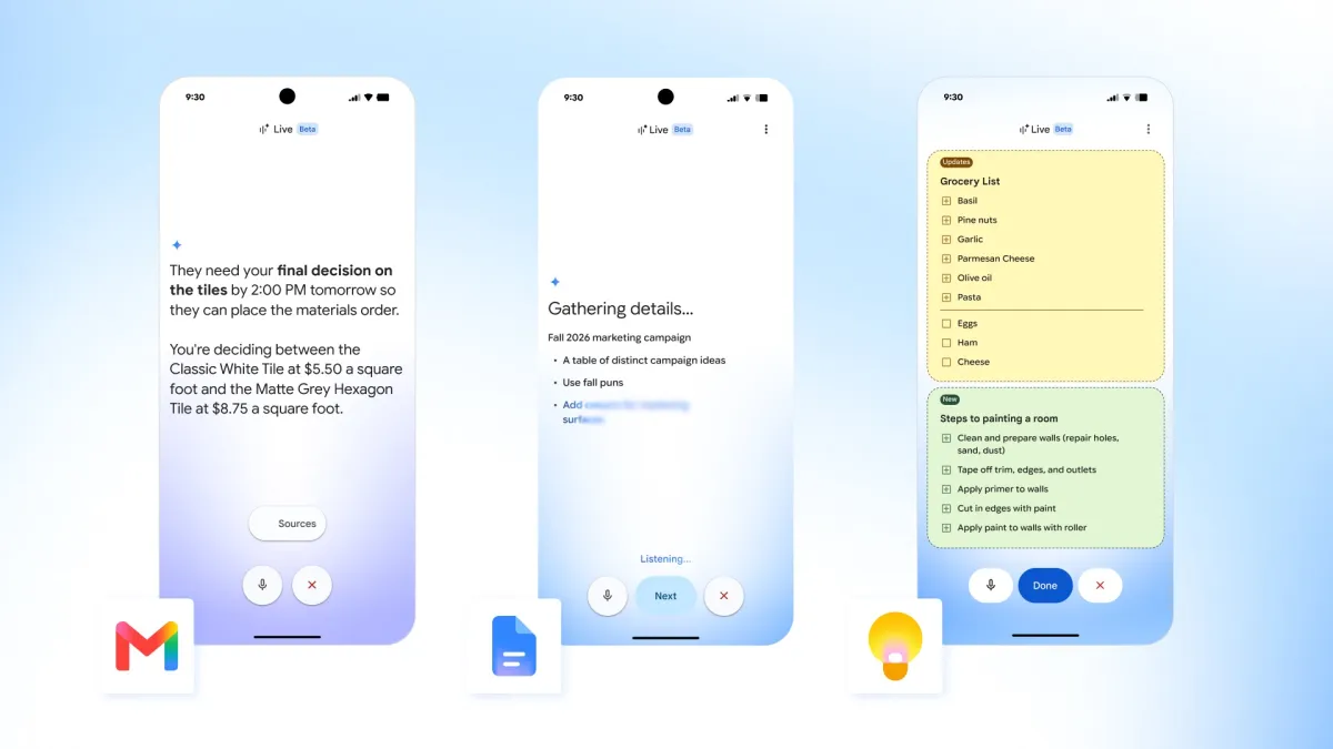 Google AI sesli özellik